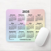 2035 Rainbow Cloud Calendar van Janz Muismat (Met muis)
