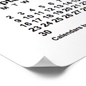 2035 Witte Kalender van Janz Print (Hoek)