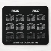 2036-2037 Agenda van het Neon School Year van Janz Muismat (Voorkant)