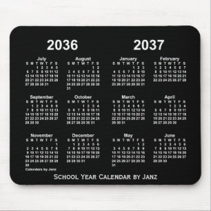 2036-2037 Agenda van het Neon School Year van Janz Muismat
