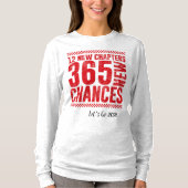 2036 New Year, New Chances Motivational  T-shirt (Voorkant)