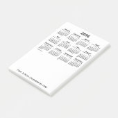 2036 White Calendar van Janz Post-it Notes (Schuin)