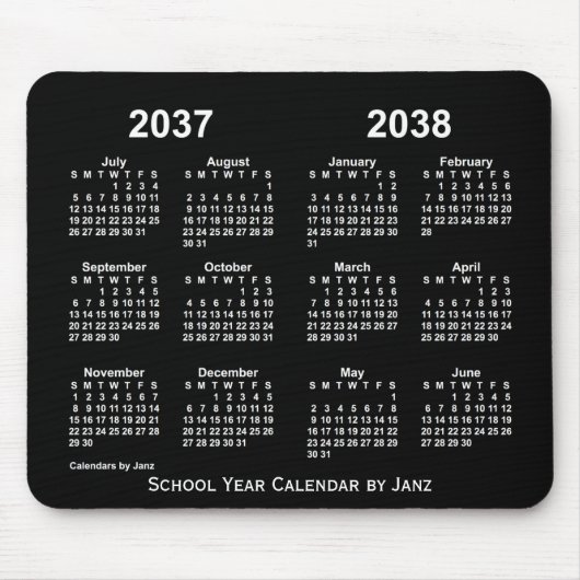 2037-2038 Agenda van het Neon School Year van Janz Muismat (Voorkant)