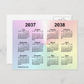 2037-2038 Rainbow Cloud Schoolkalender van Janz Briefkaart (Voorkant / Achterkant)