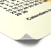 2037-2038 Zonnige Dagen Schooljaar Kalender van Ja Poster (Hoek)