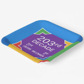 203ste decennium (Nieuwjaar 2021—2030) Papieren Bordje (Gebogen)