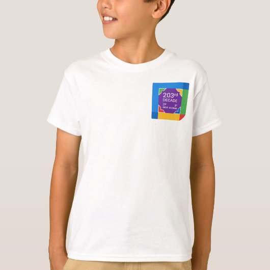 203ste decennium (Nieuwjaar 2021—2030) T-shirt (Voorkant)