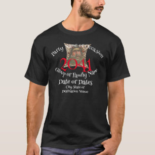 2041 Feest Wijn Trouw Bruiloft Bruidsmeisje T-shirt