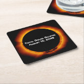 2045 Totale zonsverduistering Kartonnen Onderzetters (Schuin)