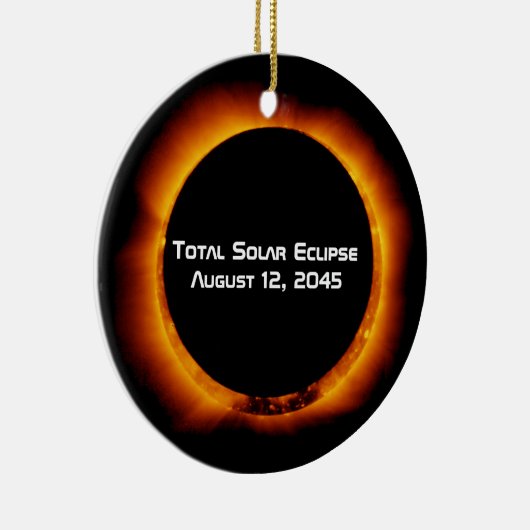 2045 Totale zonsverduistering Keramisch Ornament (Rechts)