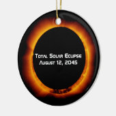 2045 Totale zonsverduistering Keramisch Ornament (Links)