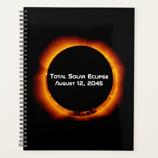 2045 Totale zonsverduistering Planner (Voorkant)