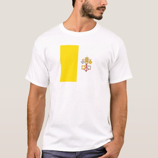 2048px-Flag_of_the_Vatican_City.svg, Stato dell... T-shirt (Voorkant)