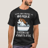 204 Leven zonder Beagle T-shirt (Voorkant)