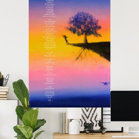 2055.Leren? Poster/afdruk Poster (Thuiskantoor)