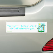 20585979 U kunt niet in God geloven Bumpersticker (Op auto)