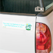 20585979 U kunt niet in God geloven Bumpersticker (Op Truck)