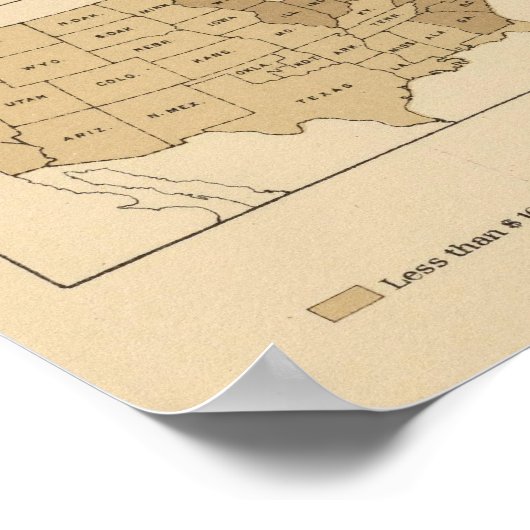 205 Vervaardiging/vierkante mijl Poster (Hoek)