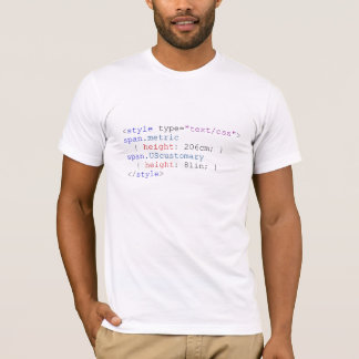 206 cm, 6'9 inch CSS T-shirt