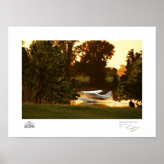 206 Sunset Water Taxi Gallery Poster (Voorkant)