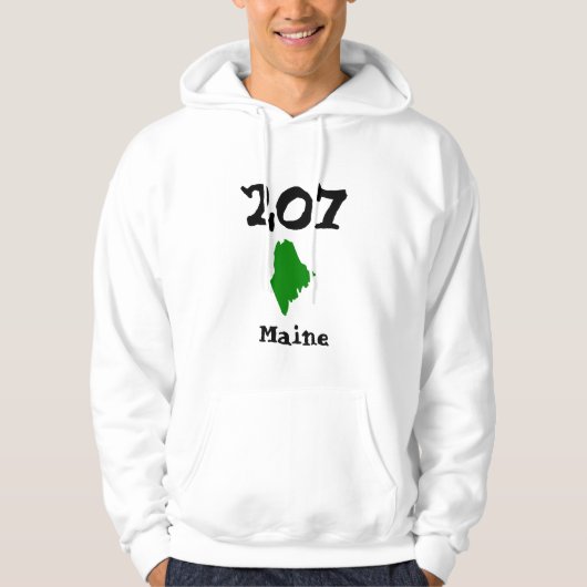 207, Gebiedscode Maine Hoodie (Voorkant)