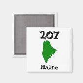207, Gebiedscode Maine Magneet (Voorkant / Achterkant)