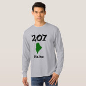 207, Gebiedscode Maine T-shirt (Voorkant volledig)
