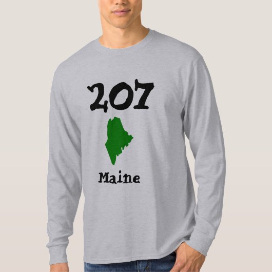 207, Gebiedscode Maine T-shirt (Voorkant)
