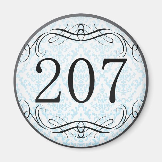 207 Netnummer Magneet (Voorkant)