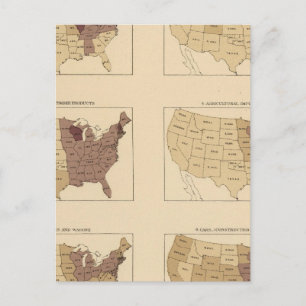 207 Vervaardiging/vierkante mijl Briefkaart