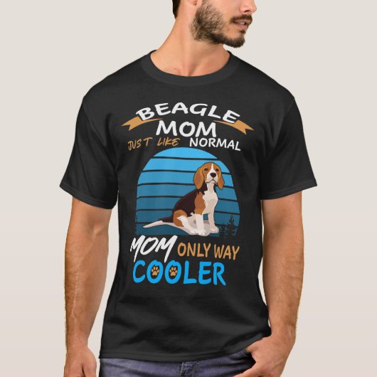 209 Beagle Moeder Koeler T-shirt (Voorkant)