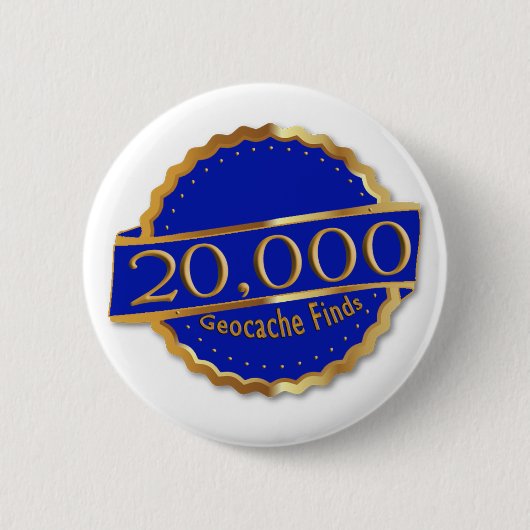 20.000 VINDT EEN GEoCaching-GUNNING Ronde Button 5,7 Cm (Voorkant)