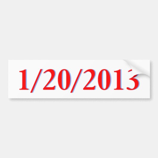 20-01-2013 BUMPERSTICKER (Voorkant)