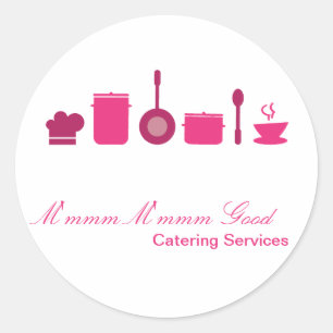 20 - 1,5" Catering Chef Zakelijke Stickers