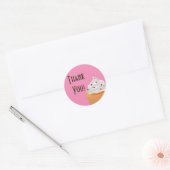 20 - 1,5" Cup Cakes Bakkerij Dank u Stickers (Envelop)