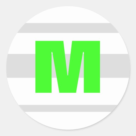 20 - 1,5 envelop afdichting moderne neon streep gr ronde sticker (Voorkant)