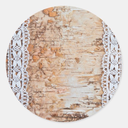 20 - 1.5 Envelop Seal country schuur hout kant tri Ronde Sticker (Voorkant)