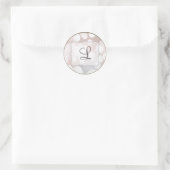 20 - 1.5 Envelop Seal Glitz Roze Sparkles Ronde Sticker (Tas)