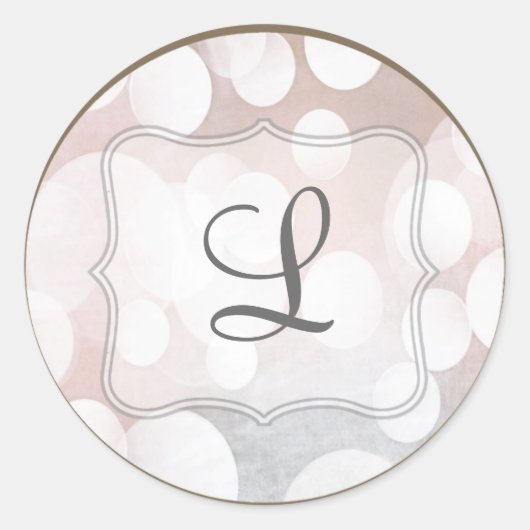 20 - 1.5 Envelop Seal Glitz Roze Sparkles Ronde Sticker (Voorkant)