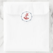 20 - 1.5 Envelop Seal Navy Nautical Knot Anker Ronde Sticker (Tas)