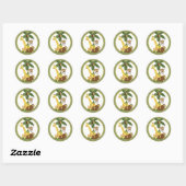 20 - 1,5" Envelop Seal Oerwoud Baby's Ronde Sticker (Vel)