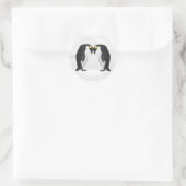 20 - 1.5 Envelop Seal Pinguins Mate voor het Leven Ronde Sticker (Tas)