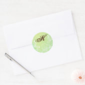 20 - 1.5 Envelop Seal Spring Hibiscus Bloem Ronde Sticker (Envelop)