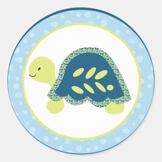 20 - 1,5" Envelop Seal Zee Turtle Reef Ocean Ronde Sticker (Voorkant)