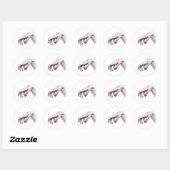 20 - 1.5 Envelop Seal zombie bloed druppelvampier Ronde Sticker (Vel)