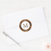 20 - 1.5"Envelop Sticker Houten Plank Bloemenwo (Envelop)