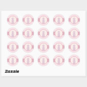 20 - 1.5"Envelop Sticker Paarse Roze Lantaarn/Flo (Vel)