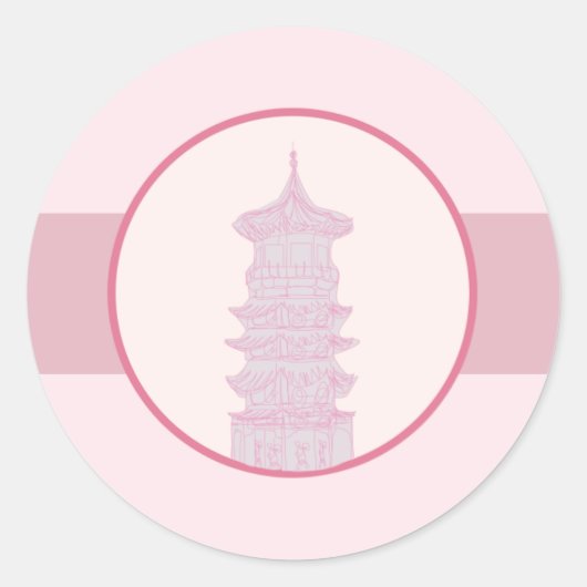 20 - 1.5"Envelop Sticker Paarse Roze Lantaarn/Flo (Voorkant)