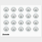 20 - 1,5" Envelop Sticker Soft Blue Islamitische R (Vel)