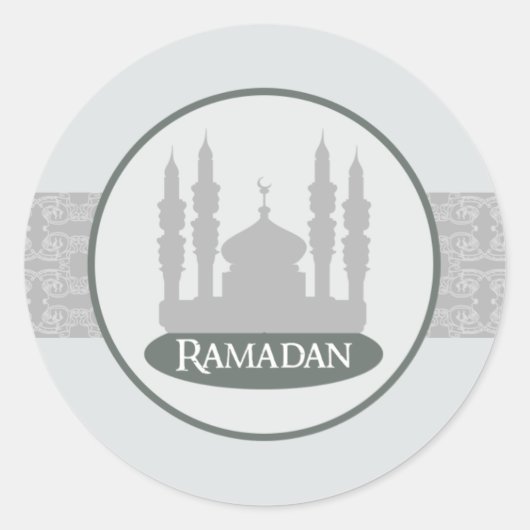 20 - 1,5" Envelop Sticker Soft Blue Islamitische R (Voorkant)